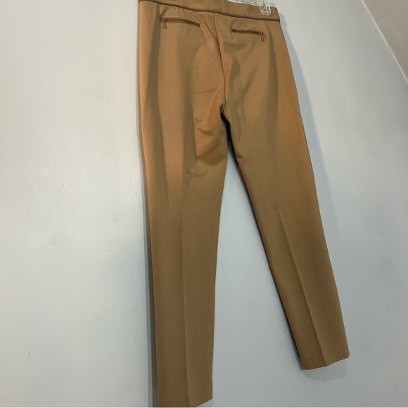 NWT Tyler Böe tan slacks fitted business casual neutral slacks ponte knit pants - Picture 7 of 9